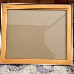 写真 書類 押し花等のフレーム　ナチュラルな木製枠にガラスの画像