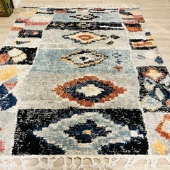 モロッコ　ボヘミアンスタイルラグ　200×250㎝の画像