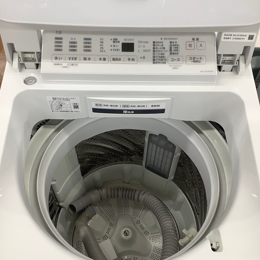 Panasonic 2021年製　7.0kg 全自動洗濯機　【トレファク川越店】