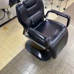 (1台目)　散髪椅子　タカラベルモント　電動昇降　SET JET　理容椅子　業務用　電動　シャンプーチェア　動作品　黒　sc-211 TAKARA BEAUTY の画像