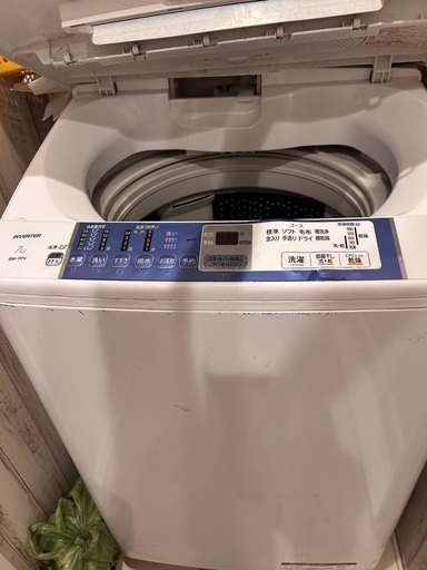 決まりました。ありがとうございます‍♀️HITACHI　洗濯機　7キロ