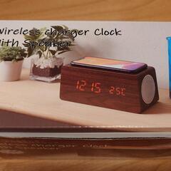 【新品】ワイヤレスチャージクロックスピーカーの画像