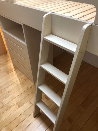 【コンテナ保管・福岡市限定】ロフトベッド キッズネスト イトーキ デスクベッド ▽値下げ▽【倉庫保管】ロフトベッド キッズネスト イトーキ ミドル