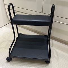 フットケアワゴン（ブラック）の画像