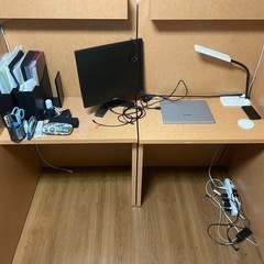 勉強机　テレワーク　デスク　2つセット　11月末受け渡し希望の画像