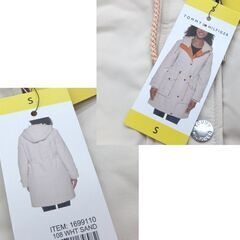未使用タグ付き トミーヒルフィガー レディース ロングコート Sサイズ ホワイト系 TOMMY HILFIGER 札幌市 北区 屯田店の画像
