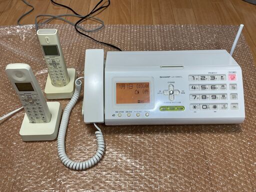 （お取引中）シャープ コードレスFAX  UX-D26CL 子機2台