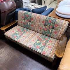 花柄 2～3人掛けソファ 三越家具