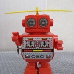 G∝114 玩具 ゼンマイ ヘリロボット 堀川玩具製？ 日本製 ...