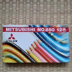 三菱　中古色鉛筆　12色の画像