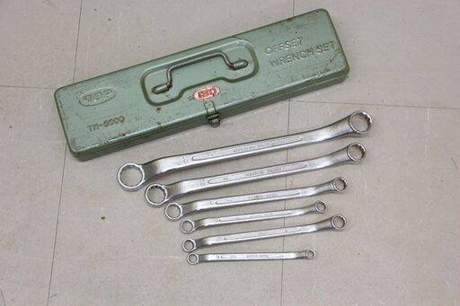 TOP めがねレンチ セット CHROME VANADIUM OFFSET WRENCH SET TM-6000 (HD1893yrtY)
