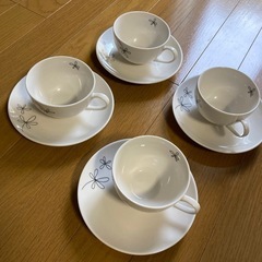 ティーカップ&ソーサー　4客