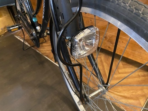 26インチ　シングルギア自転車　黒
