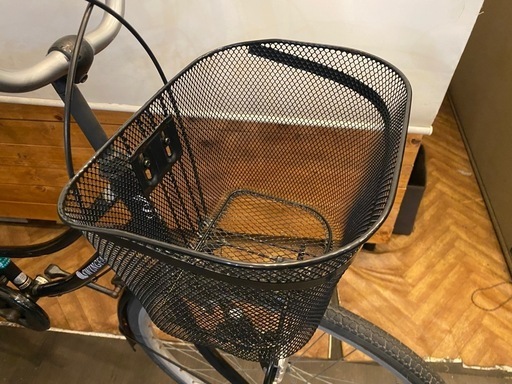 26インチ　シングルギア自転車　黒