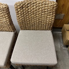 【済】アジアン家具 ダイニングチェア 2脚セットの画像