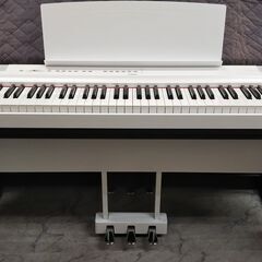 電子ピアノ YAMAHA ヤマハ P-125WH(スタンド/ペダル付) 2021製 動作品