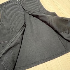 【セット商品あり】 メンズ 紳士 ベスト チャック式 ブラック 黒 Mの画像