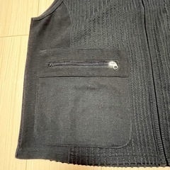 【セット商品あり】 メンズ 紳士 ベスト チャック式 ブラック 黒 Mの画像