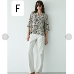 MOUSSY マウジー　シャツ　ゼブラ柄　薄手　柄シャツ　半袖シャツ
