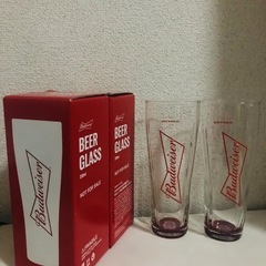 バドワイザー　グラス　ペアの画像
