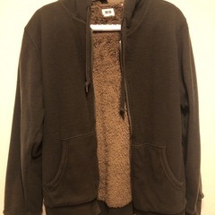 ユニクロ　パーカー　裏起毛　冬服