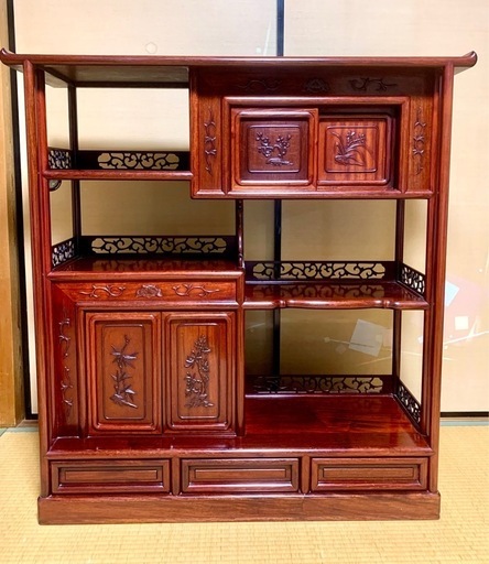 【取引成立済】茶箪笥　茶棚　違棚　飾棚