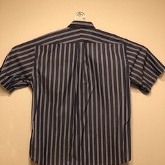BEAMS 襟付きシャツ　半袖　青の画像