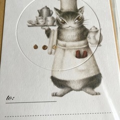 猫　ダヤン　　わちふぃーるど　コースター　未使用の画像