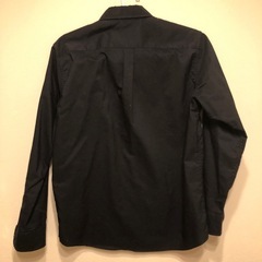 襟付きシャツ　長袖　ネイビー　秋服の画像