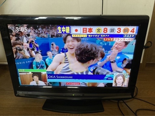 22インチ液晶テレビ　室内アンテナ付き
