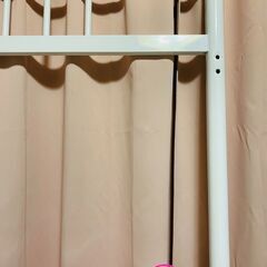 【お取引完了】★11/10(日)11〜13時お引取可能な方：1,000円引！美品 Pionnier シングル ロフトパイプベッド白(フレームのみ)定価の半額以下！！の画像