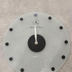 ベンツ 壁掛け時計 ガラス ジャンク