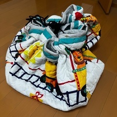 レゴデュプロつき　おもちゃ入れ袋　プレイマットの画像