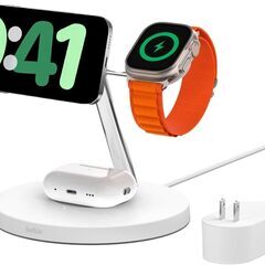 【美品】Belkin 3in1 iOS MagSafe充電器 高...