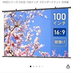 決まりました！
プロジェクタースクリーン　100インチ