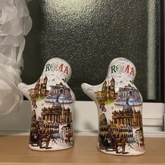 【100円美品未使用/イタリア産/塩胡椒などの容器/陶器製】11月15日までの画像