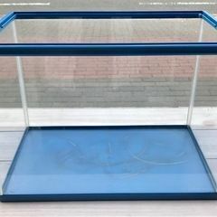 35cm　ブルーフレーム　ガラス水槽【USED】36×23×25...