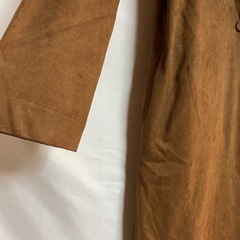 GU ジーユー フェイクスウェードコート 長袖 茶 ブラウン Sの画像