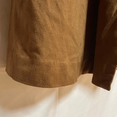 GU ジーユー フェイクスウェードコート 長袖 茶 ブラウン Sの画像