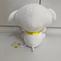 タグ付き　クレヨンしんちゃん　オラたちの恐竜日記　スマホスタンドぬいぐるみ　シロの画像