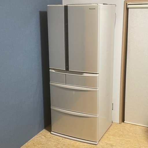 高圧洗浄済み ! ! ◇パナソニック ノンフロン冷凍冷蔵庫 474L 2015年製 エコナビ 自動製氷 NR-FVM470S