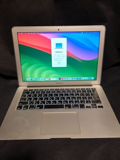 「MacBook Air 13インチ Mid 2013　MD761J/A (Core-i5/4GB/256GB)」 Core i5搭載 /メモリー4GB / SSD-256GB / MacOS(Sonoma)とOffice2019 / Bootcamp側はWin11とOfficeProPlus / Webカメラ / Bluetooth / USB3.0 / 無線LAN /中古品