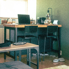 【取引者決定】VADHOLMA ヴァドホルマ アイランドキッチン, ブラック/オーク の画像