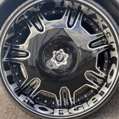 LEXANI RADIANT 限定ブラック26インチ×10.0J 特注オフセット　114.3 5穴　インパクト絶大！廃盤モデル！の画像