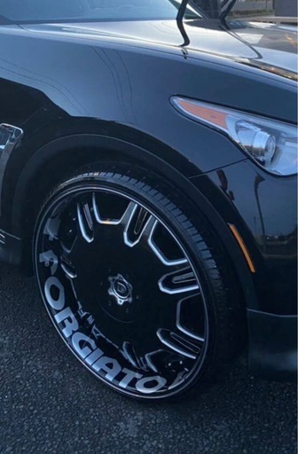 LEXANI RADIANT 限定ブラック26インチ×10.0J 特注オフセット　114.3 5穴　インパクト絶大！廃盤モデル！