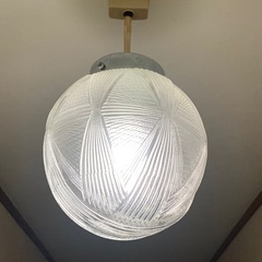 【レトロかわいい照明】昭和ペンダントライト　ガラス