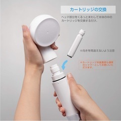 未使用の節水浄水シャワーヘッドの画像