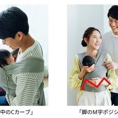 caboo抱っこ紐　未使用水通しのみの画像