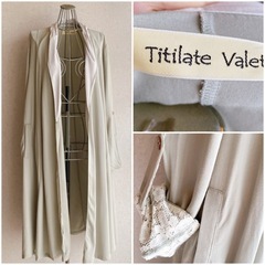 【お取引決定】titilate valetグリーンコートの画像