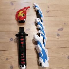 鬼滅の刃　DX日輪刀　炭治郎　動作確認済み　水の呼吸　ヒノカミ神楽の画像